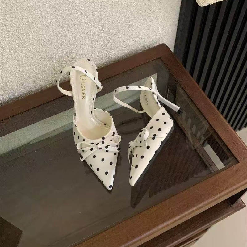 Spring and Summer New French P - Sandal Strappy Heeled บทวิจารณ์และราคา
