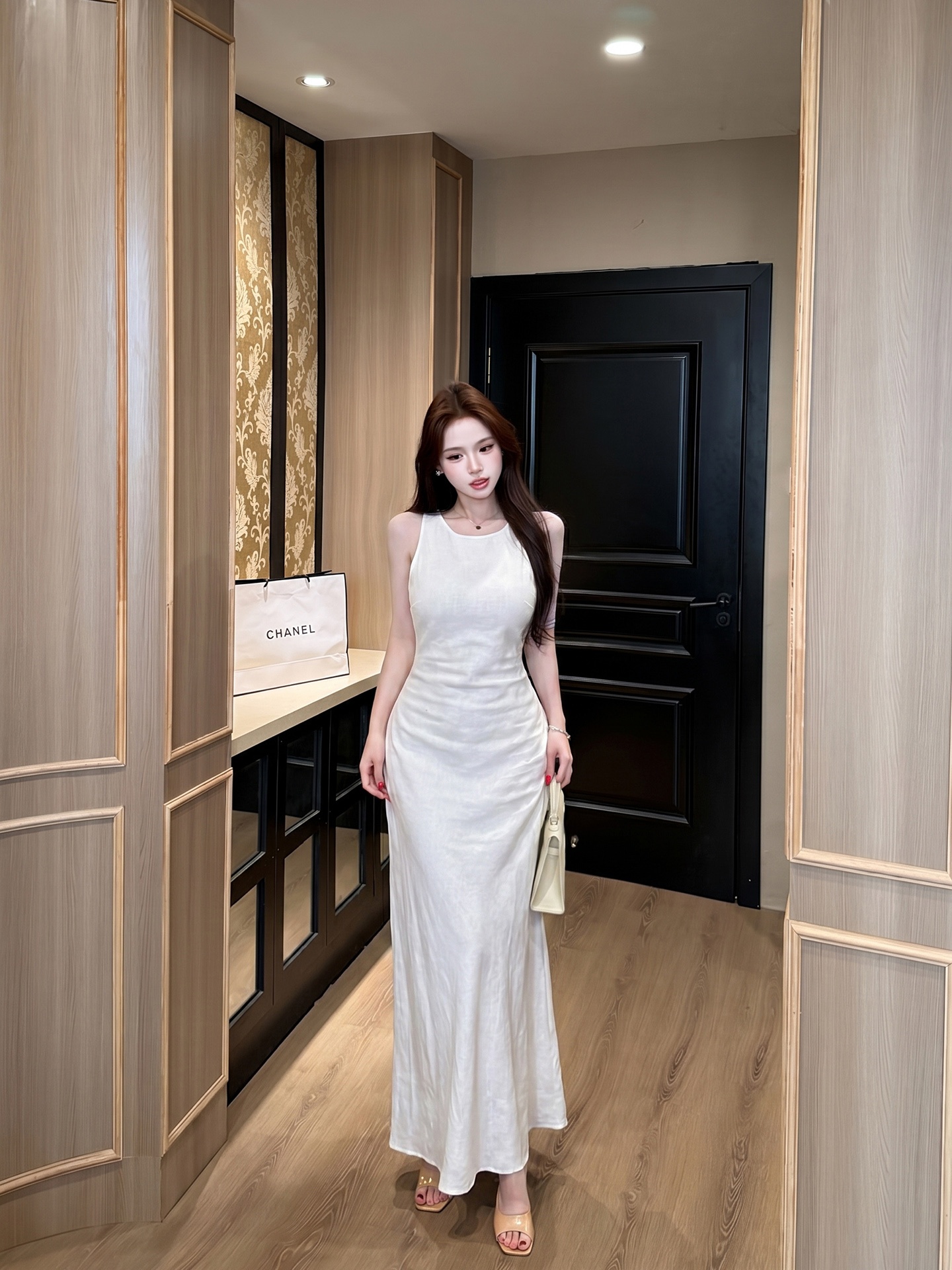 Summer Strawberries Linen Slee - Linen Dress Wrap บทวิจารณ์และราคา
