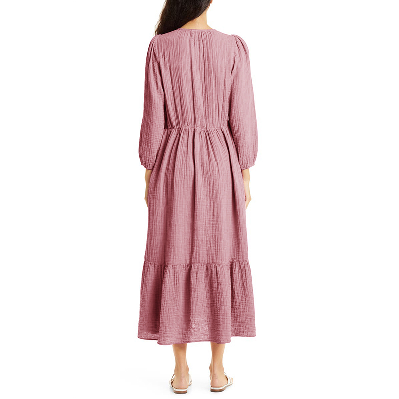 Muslin 100% Cotton Long Sleeve - Linen Dress Wrap บทวิจารณ์และราคา