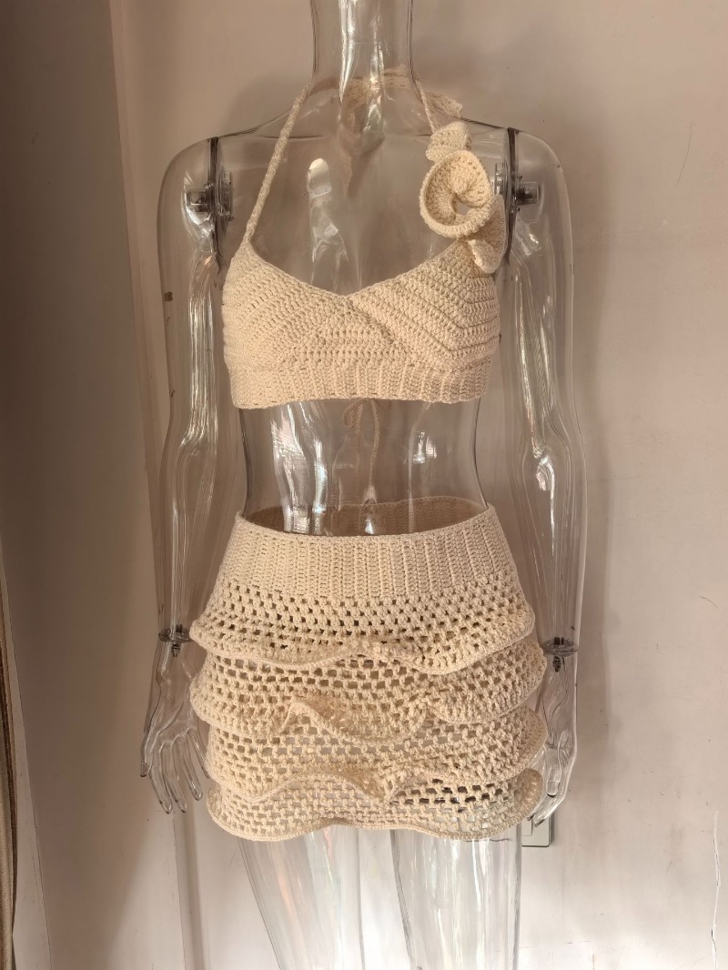 Women Hand Crochet Knitted Ruf - Crop Top Crochet บทวิจารณ์และราคา