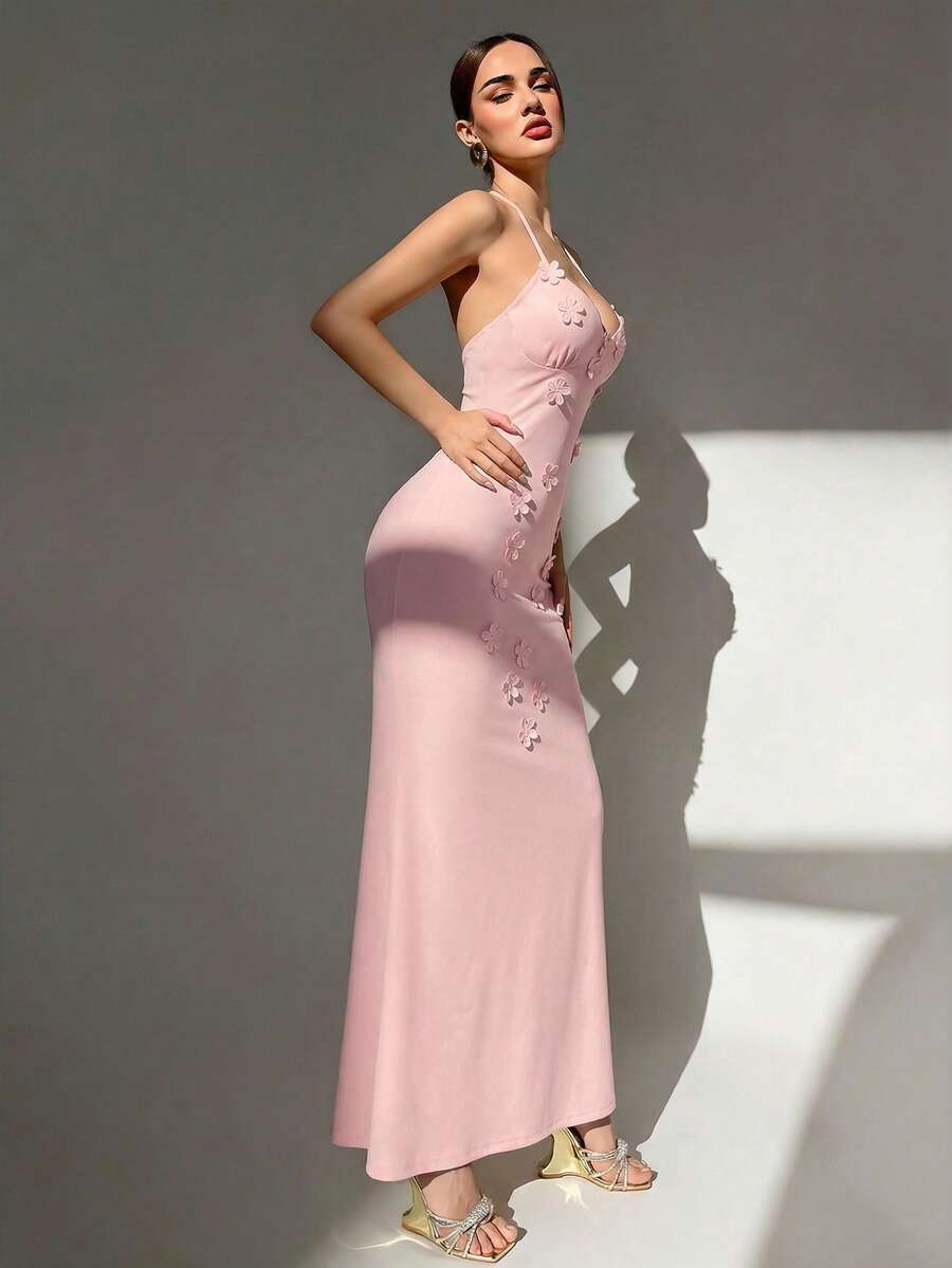 Womens Sexy Y2K Micro Cup Fron - Maxi Dress Halter บทวิจารณ์และราคา
