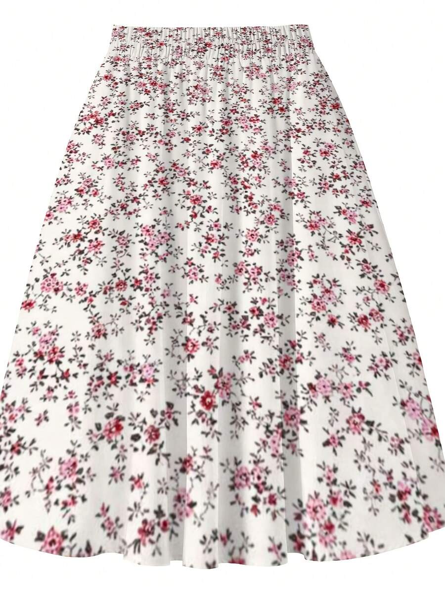 Oversized Floral Midi Skirt Pi - Midi Skirt Floral บทวิจารณ์และราคา