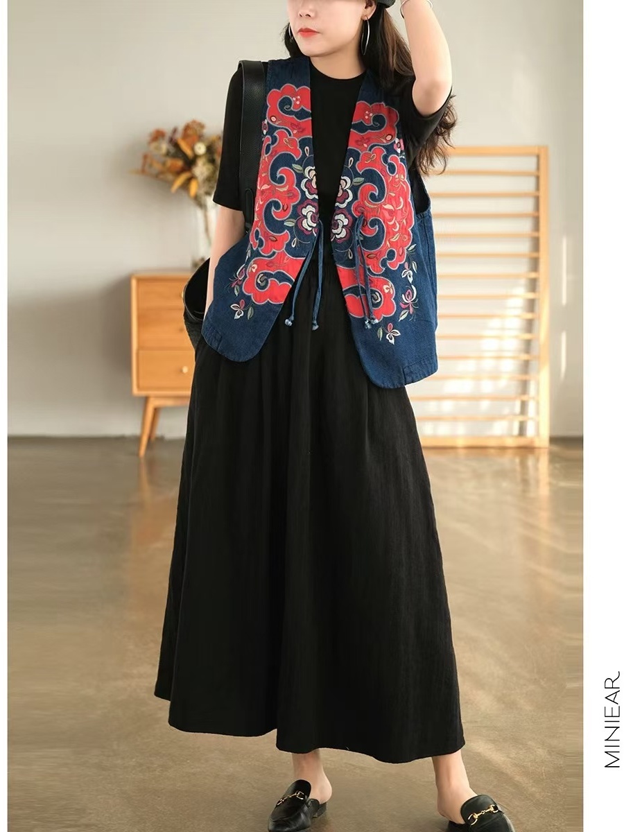 New 2025 Autumn Pure Color Flo - Midi Skirt Floral บทวิจารณ์และราคา