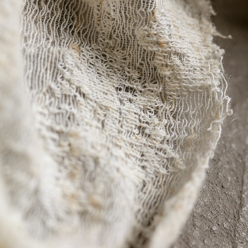 Distressed Vintage Textured Co - Linen Dress Wrap บทวิจารณ์และราคา