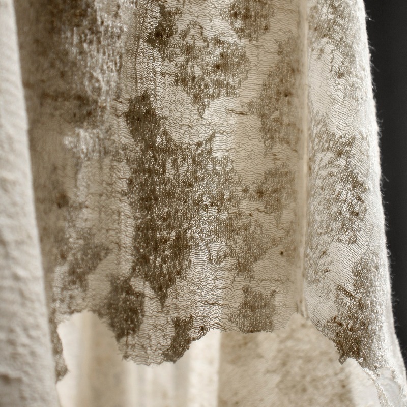 Distressed Vintage Textured Co - Linen Dress Wrap บทวิจารณ์และราคา