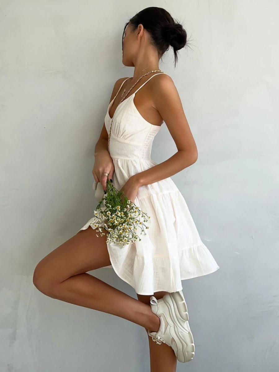 Wolfeel Spring Summer Women's  - Linen Dress Wrap บทวิจารณ์และราคา