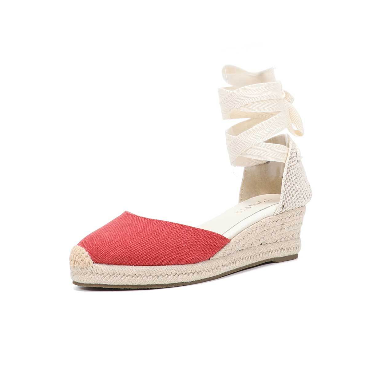Women Wedge Espadrilles Lace U - Wedge Espadrille Women บทวิจารณ์และราคา