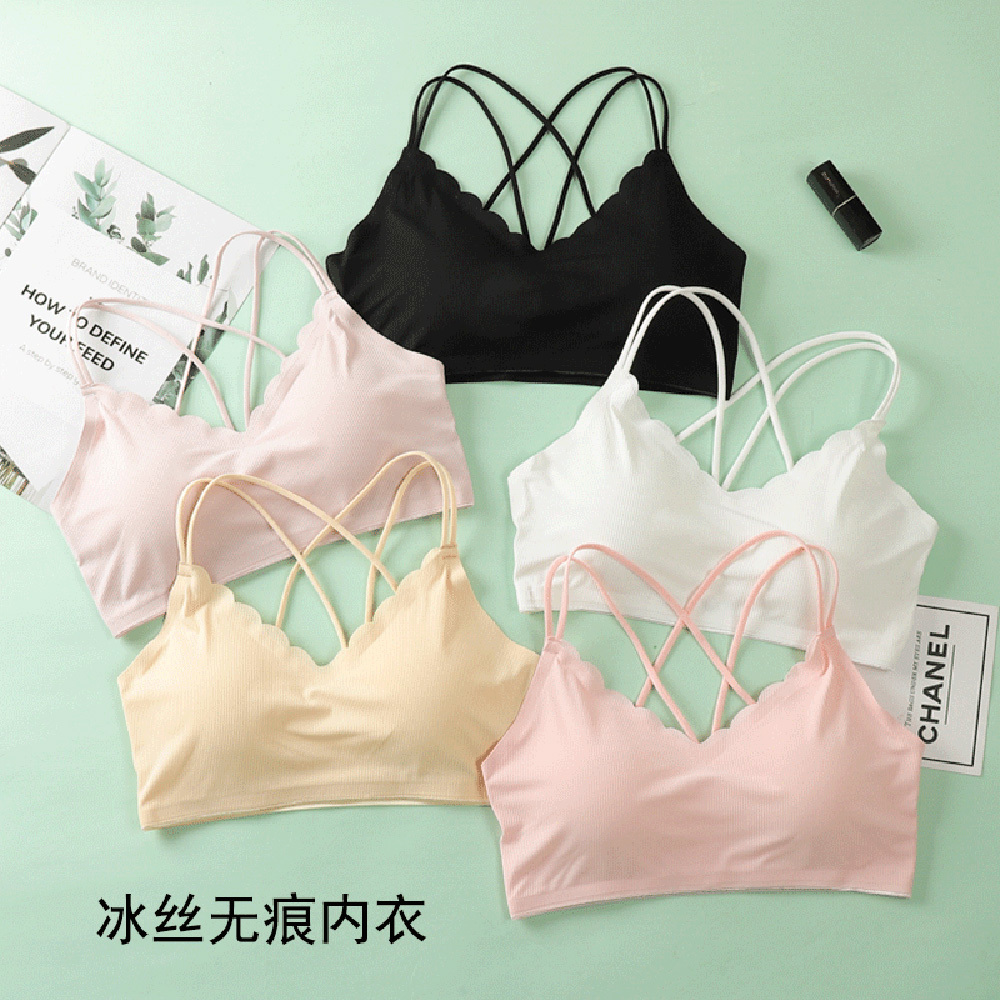 3D Sexy Lingerie Seamless Spor - Bralette Triangle Set บทวิจารณ์และราคา