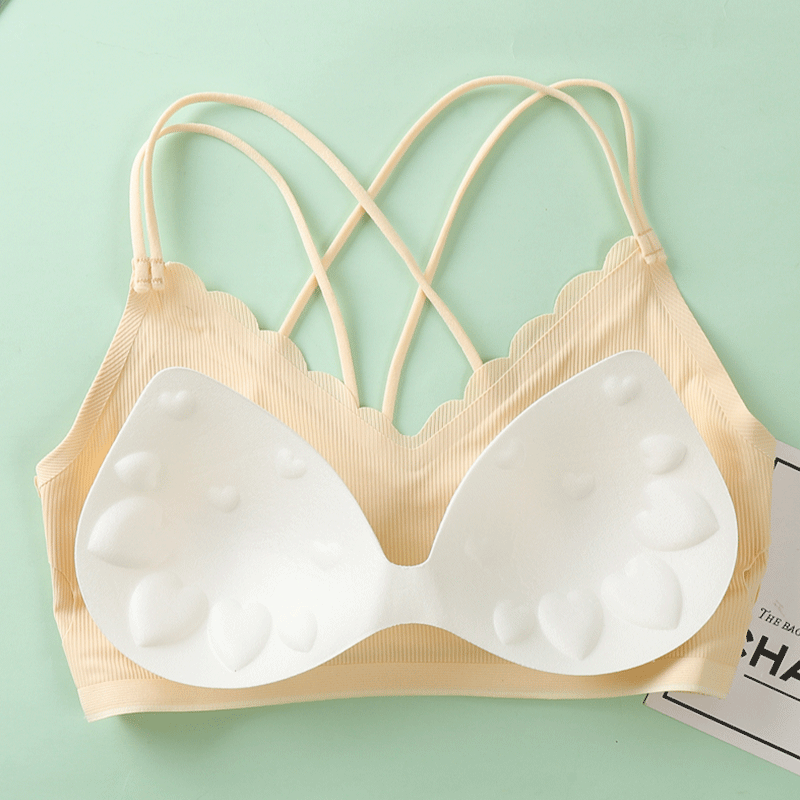 3D Sexy Lingerie Seamless Spor - Bralette Triangle Set บทวิจารณ์และราคา