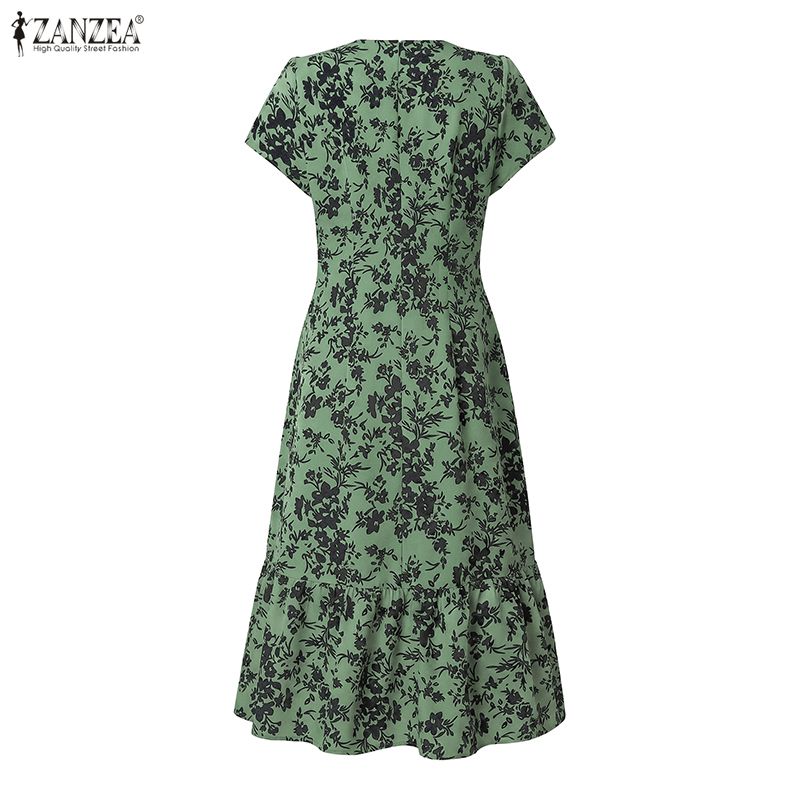 ZANZEA Women's Elegant Floral  - Midi Skirt Floral บทวิจารณ์และราคา