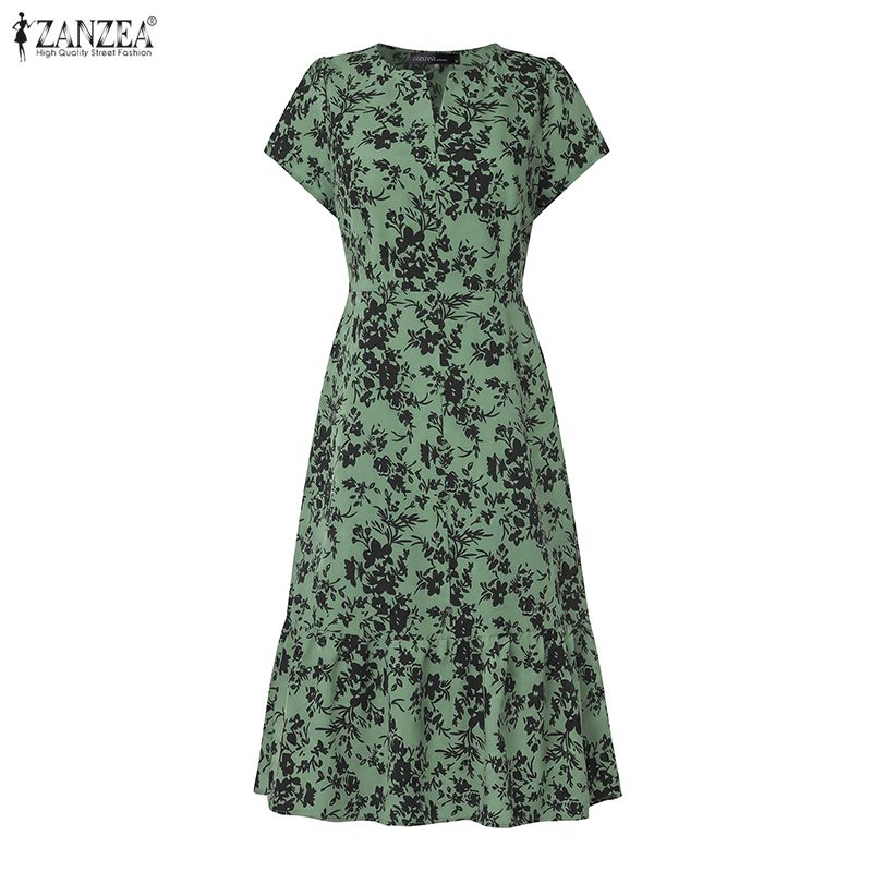 ZANZEA Women's Elegant Floral  - Midi Skirt Floral บทวิจารณ์และราคา