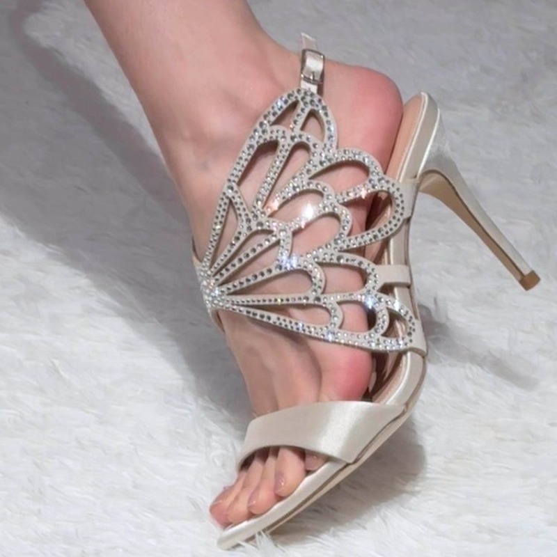 2026 New Arrival: Openwork But - Sandal Strappy Heeled บทวิจารณ์และราคา