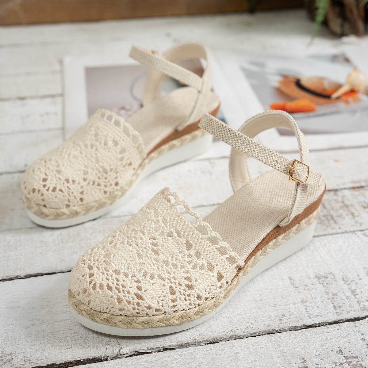 Women Wedge Sandals 2025 Summe - Wedge Espadrille Women บทวิจารณ์และราคา