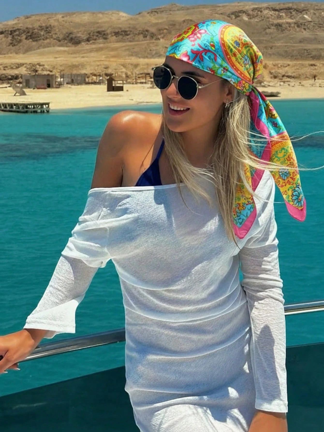 Luxury Brand Silk Satin Square - Headband Summer Knit บทวิจารณ์และราคา