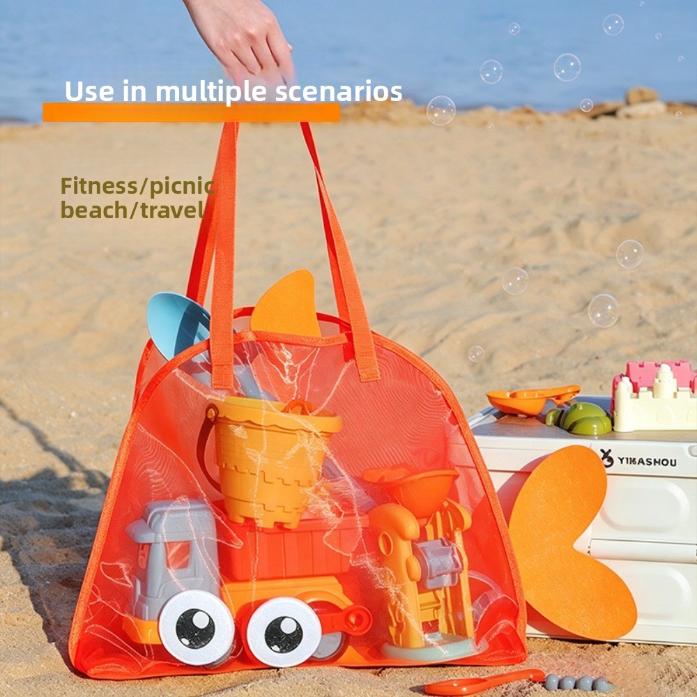 Kids Mesh Beach Bags Colorful  - Tote Bag Beach บทวิจารณ์และราคา