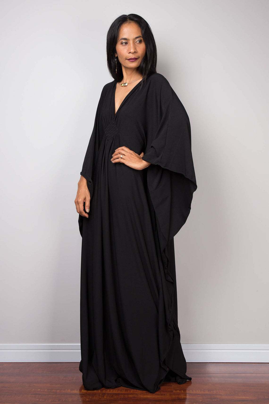 Women Solid Color Cover Up V N - Cover Up Kaftan บทวิจารณ์และราคา