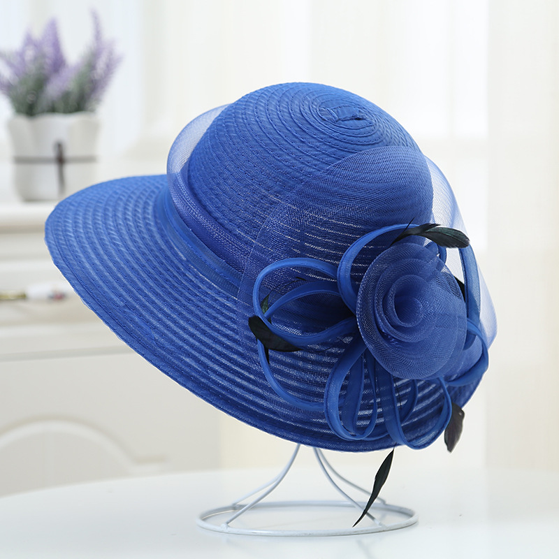 Elegant Summer Wide Brim Women - Hat Floppy Wide บทวิจารณ์และราคา
