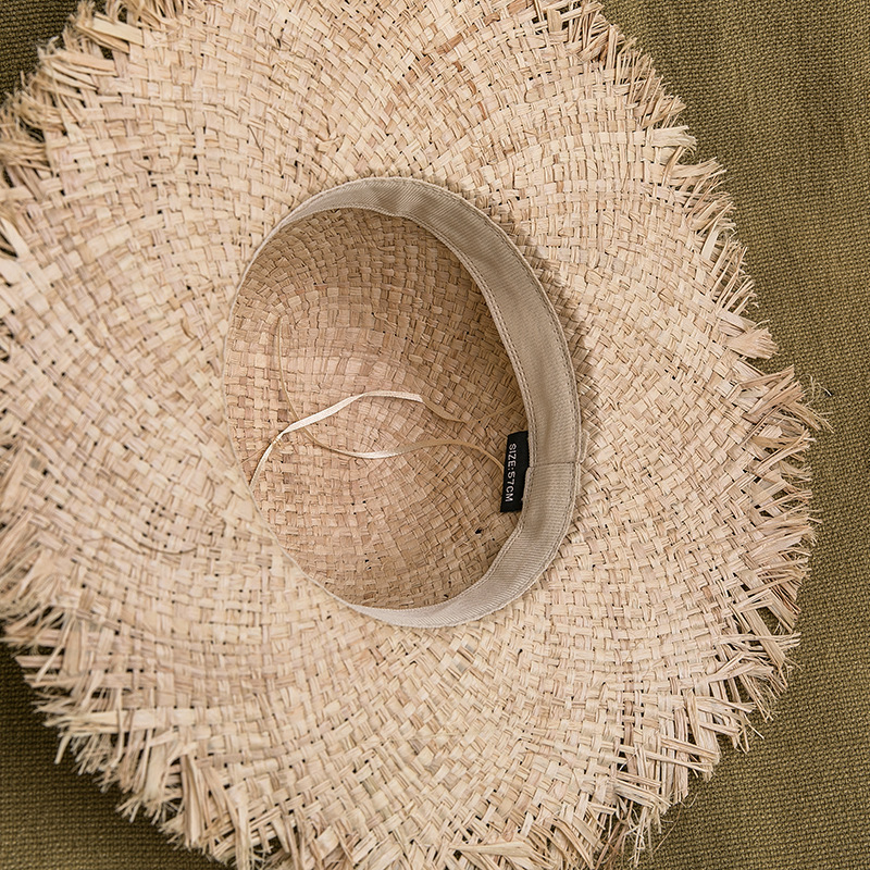 Women Raffia Straw Sun Hat Wid - Hat Floppy Wide บทวิจารณ์และราคา