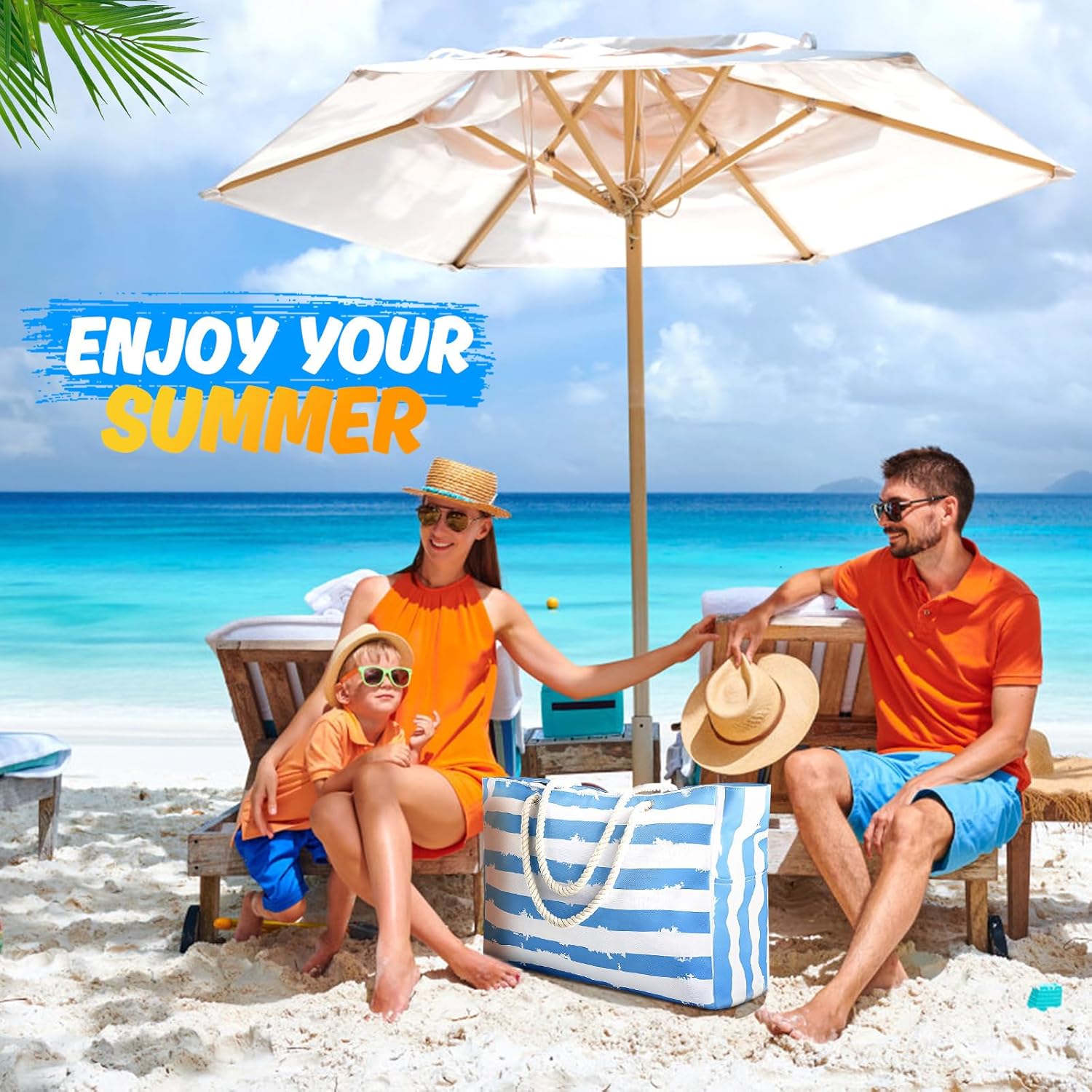 Large Beach Bag for Women & Me - Tote Bag Beach บทวิจารณ์และราคา