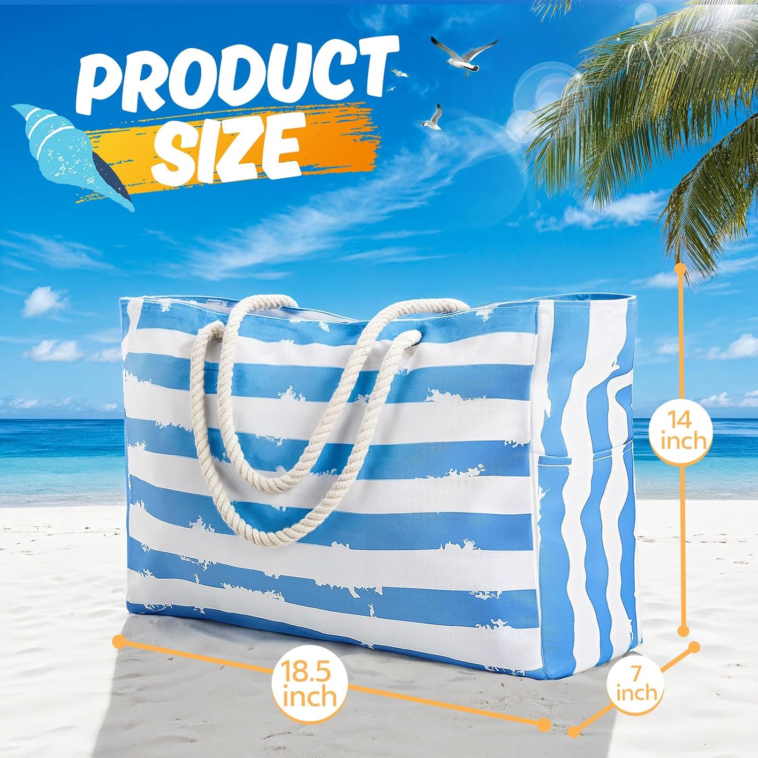 Large Beach Bag for Women & Me - Tote Bag Beach บทวิจารณ์และราคา