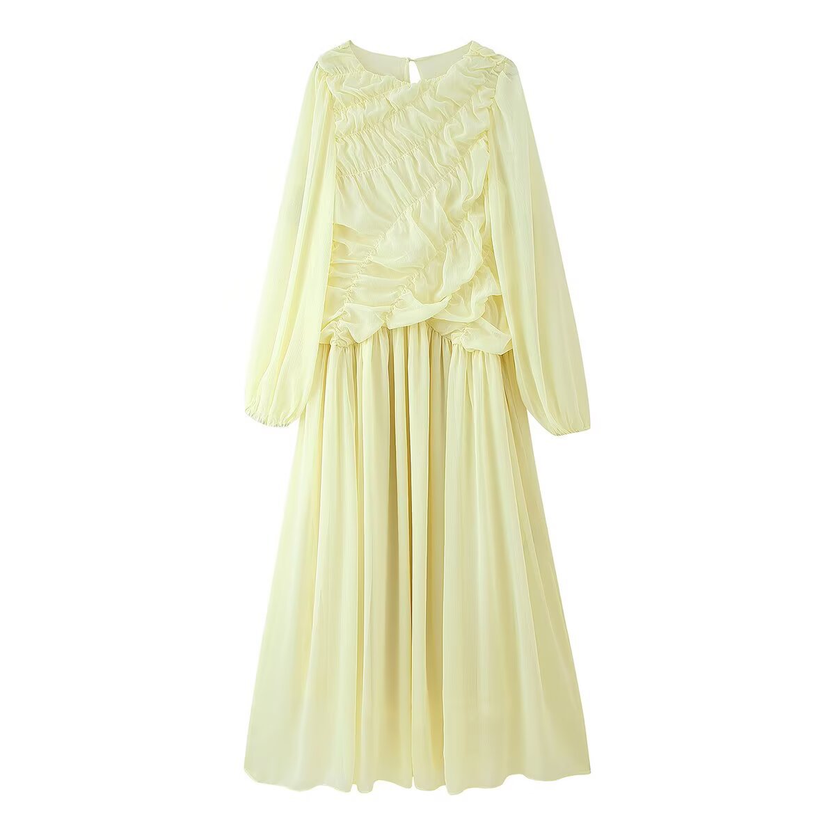 Autumn Long Sleeve Dresses 202 - Linen Dress Wrap บทวิจารณ์และราคา