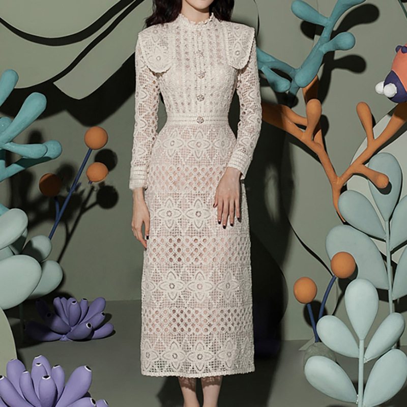 2025 New Temperament Hollow-ou - Linen Dress Wrap บทวิจารณ์และราคา