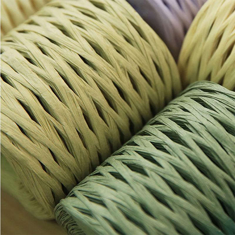 200m Natural Raffia Straw Yarn - Crochet Bag Raffia บทวิจารณ์และราคา
