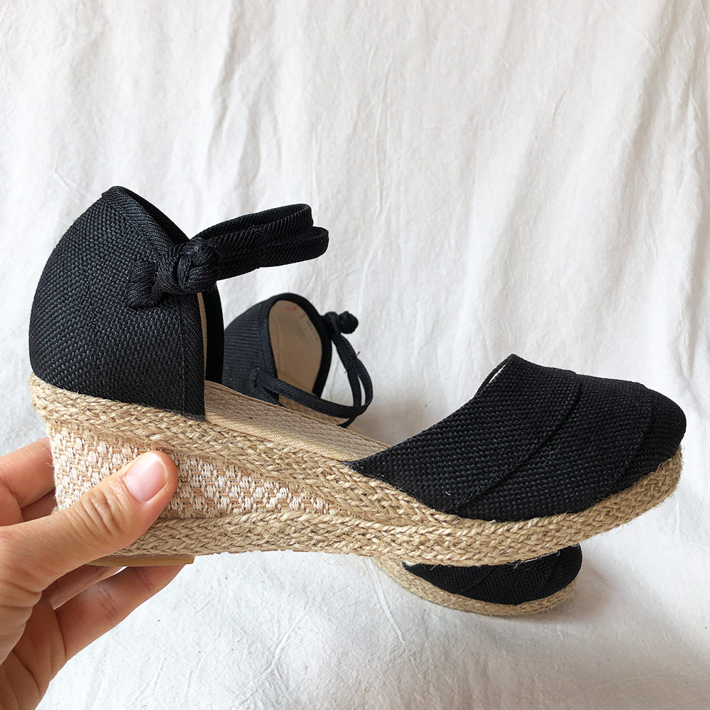 Veowalk Patchwork Handmade Wom - Wedge Espadrille Women บทวิจารณ์และราคา