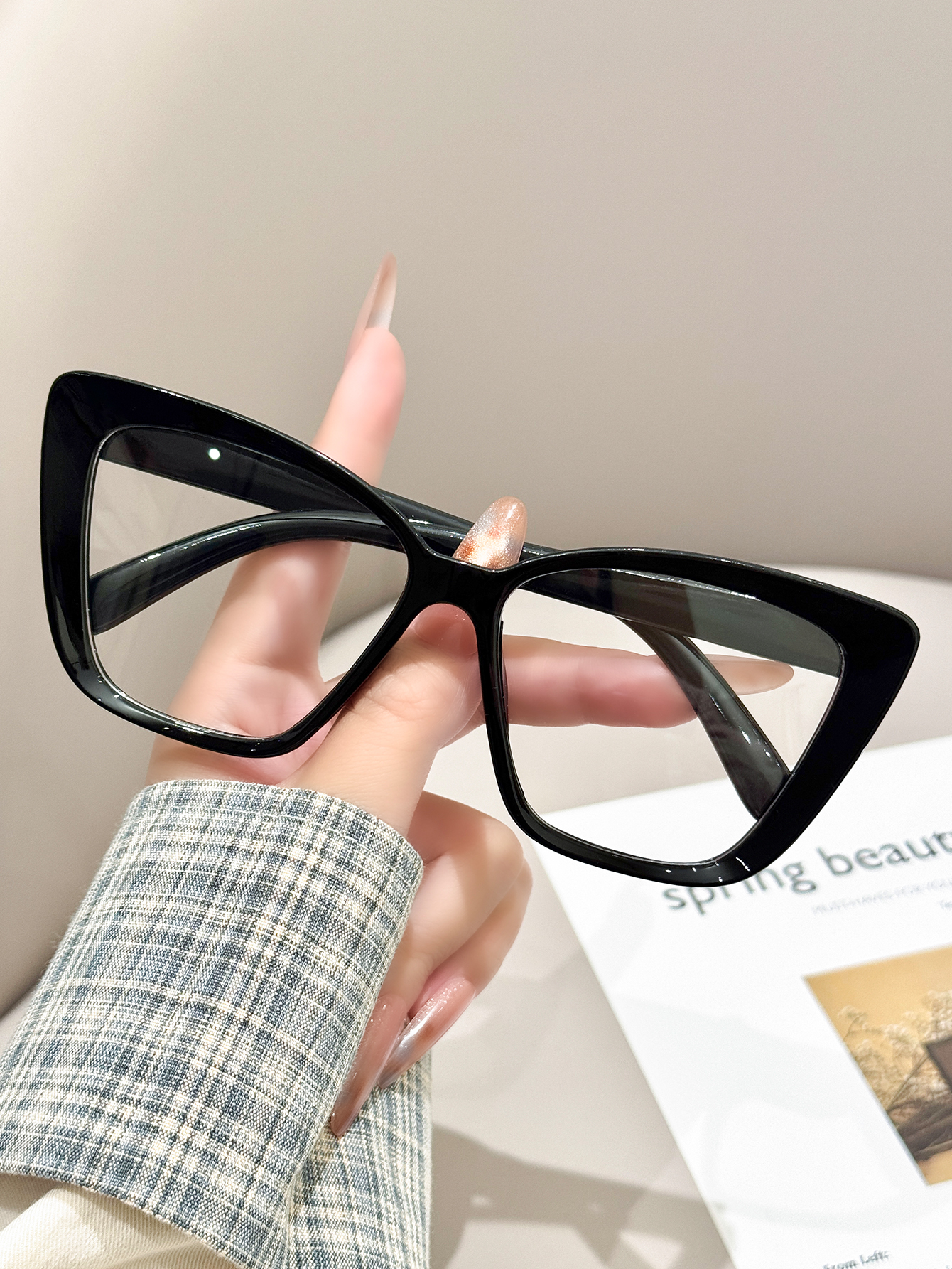 1pc daily fashionable black ca - Sunglasses Cat Eye บทวิจารณ์และราคา