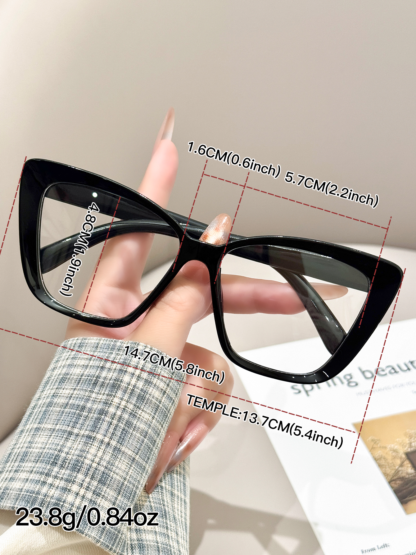 1pc daily fashionable black ca - Sunglasses Cat Eye บทวิจารณ์และราคา