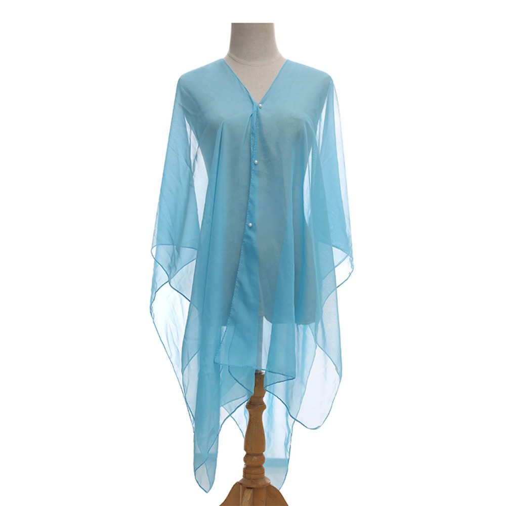 Fashion Solid color Shawl Scar - Cover Up Kaftan บทวิจารณ์และราคา