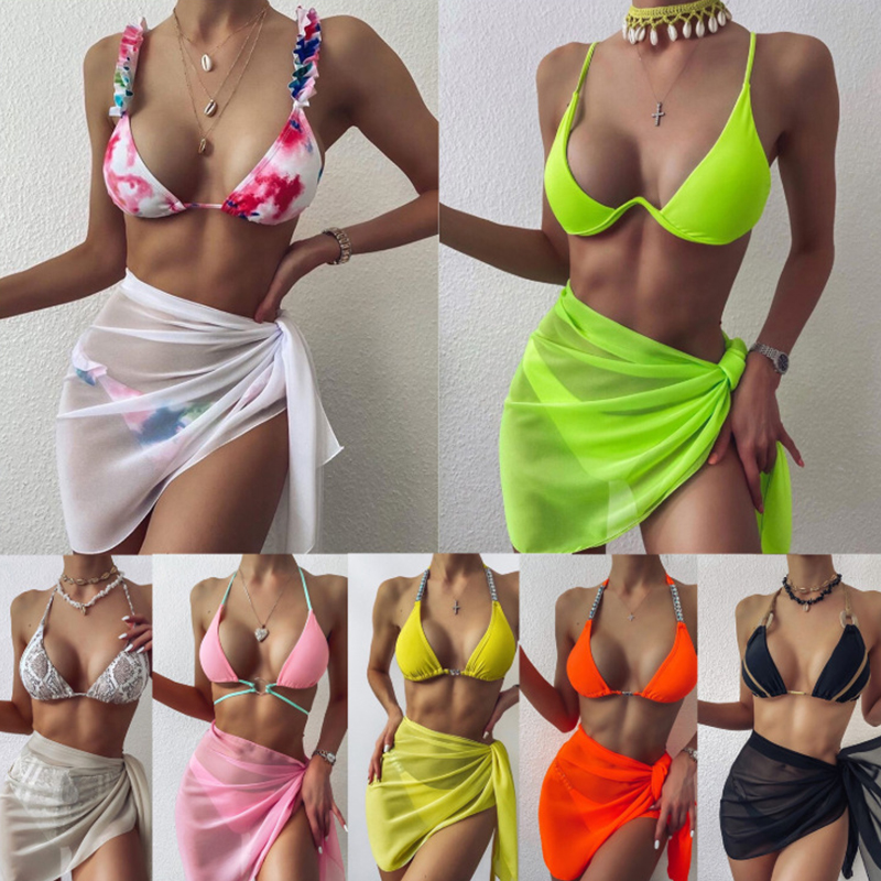 Women Chiffon Swimwear Cover U - Cover Up Kaftan บทวิจารณ์และราคา
