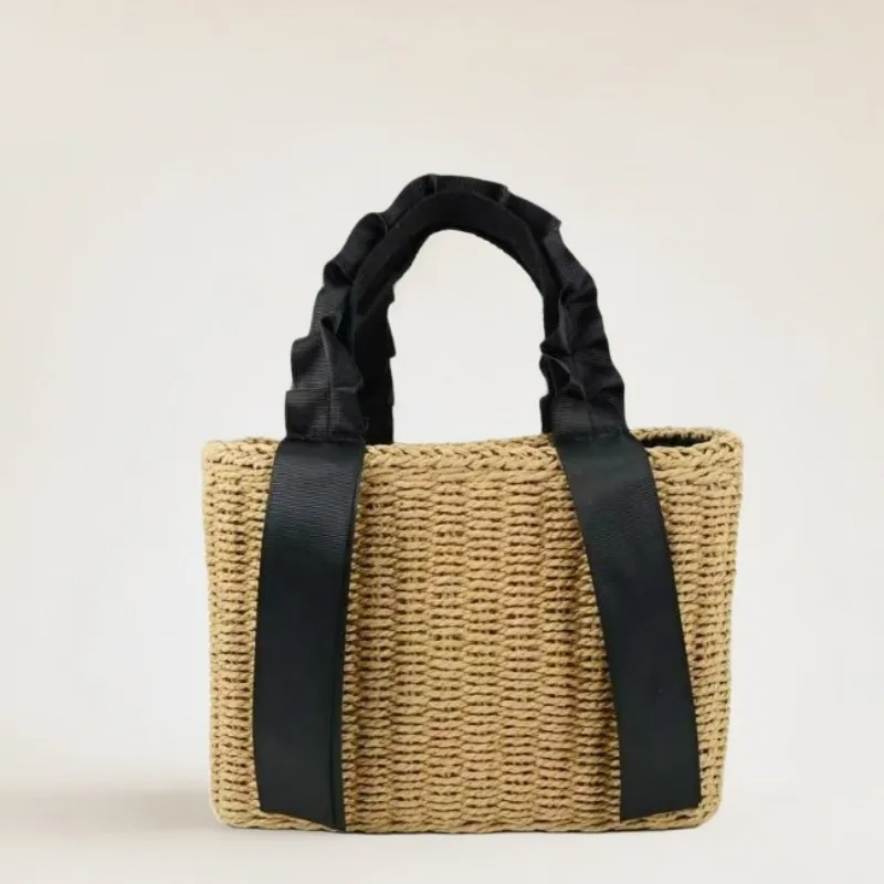 Straw Woven Handbag Summer Vac - Tote Bag Beach บทวิจารณ์และราคา