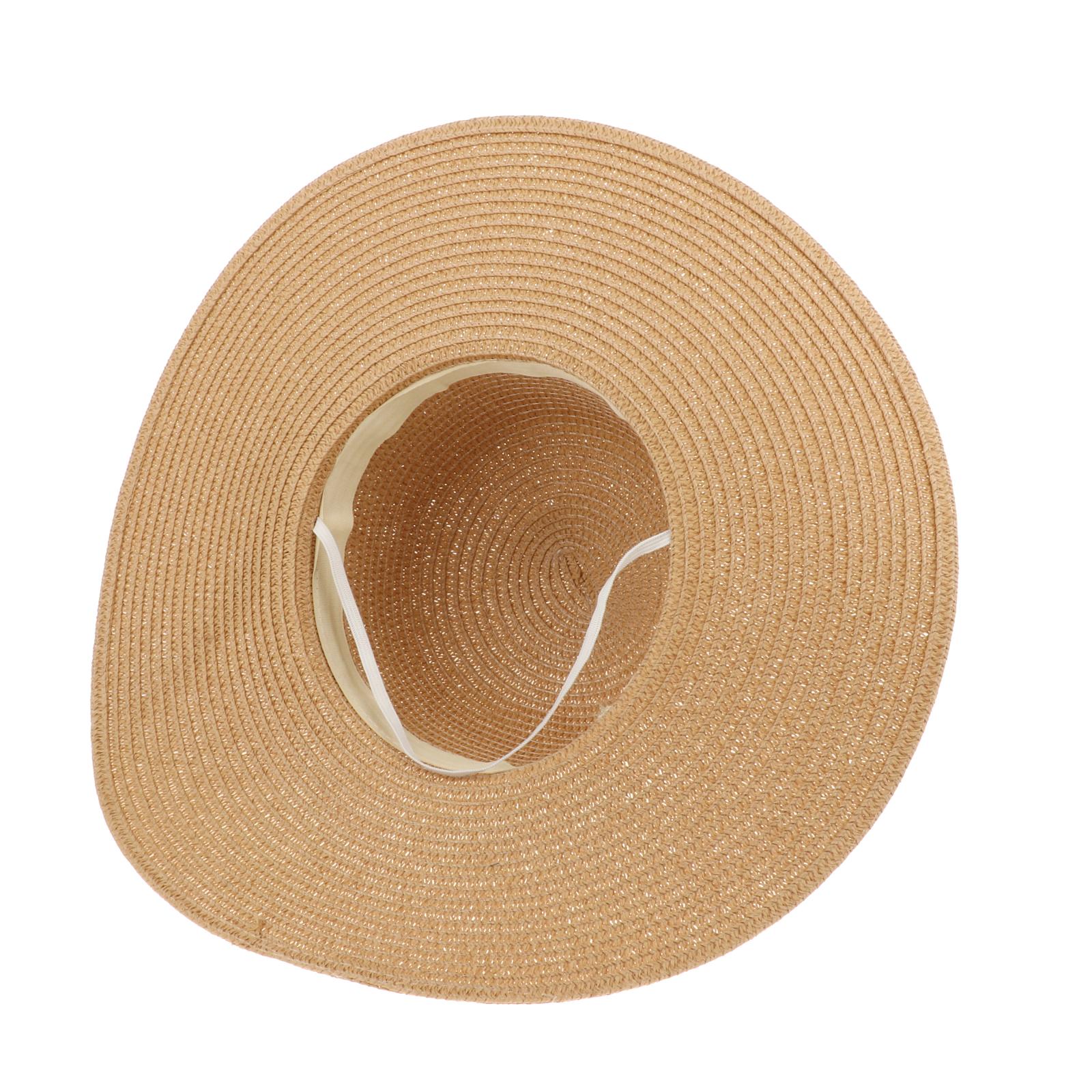 Women Wide Brim Straw Sun Hat  - Hat Floppy Wide บทวิจารณ์และราคา