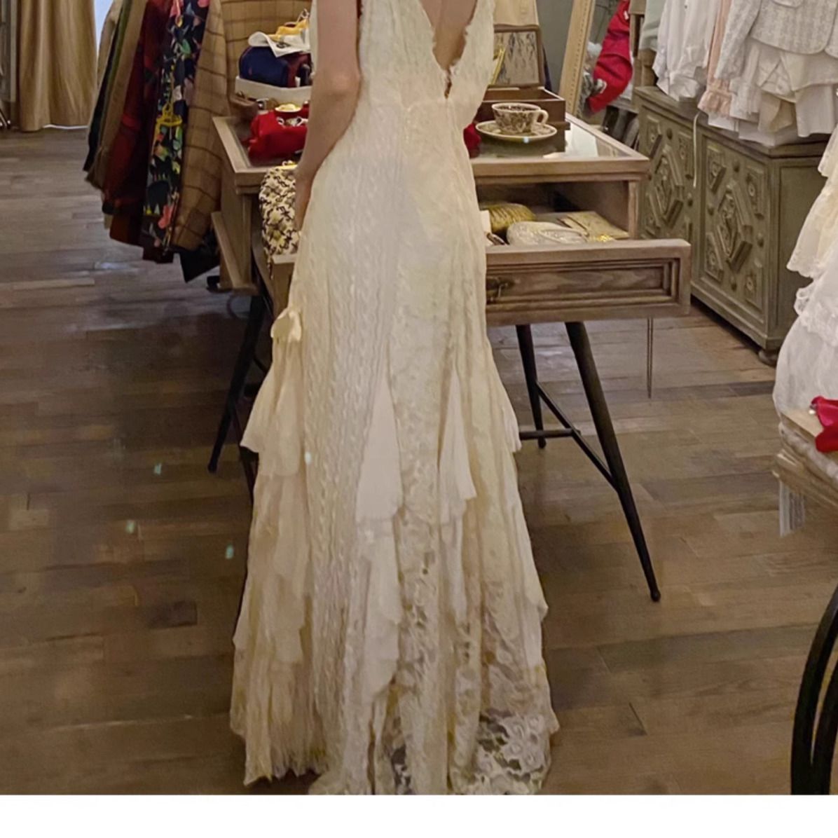 Gothic Lace Dress Sexy Maxi Dr - Maxi Dress Halter บทวิจารณ์และราคา