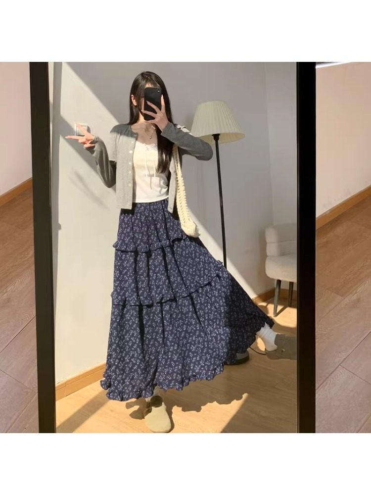 Floral A-Line Midi Skirt Women - Midi Skirt Floral บทวิจารณ์และราคา