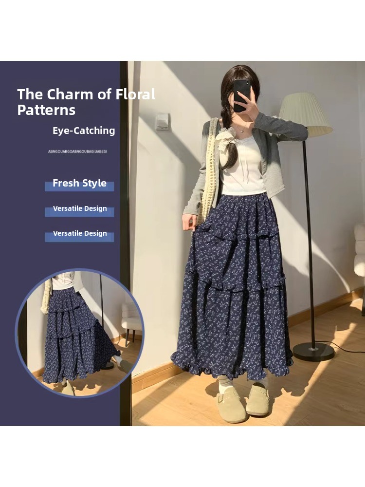 Floral A-Line Midi Skirt Women - Midi Skirt Floral บทวิจารณ์และราคา