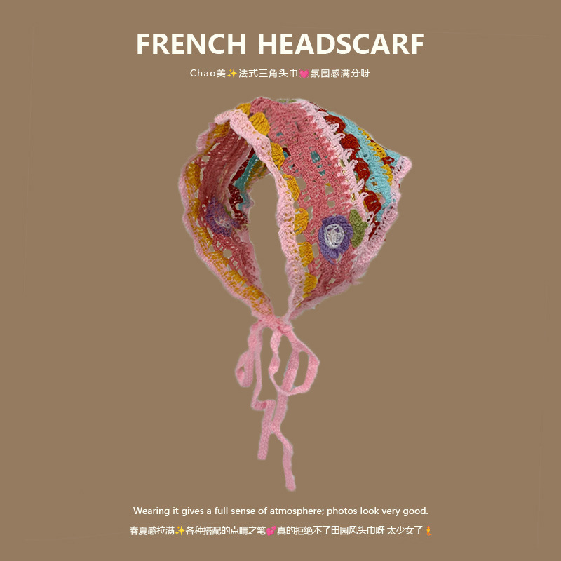 Knit Triangle Headband French  - Headband Summer Knit บทวิจารณ์และราคา