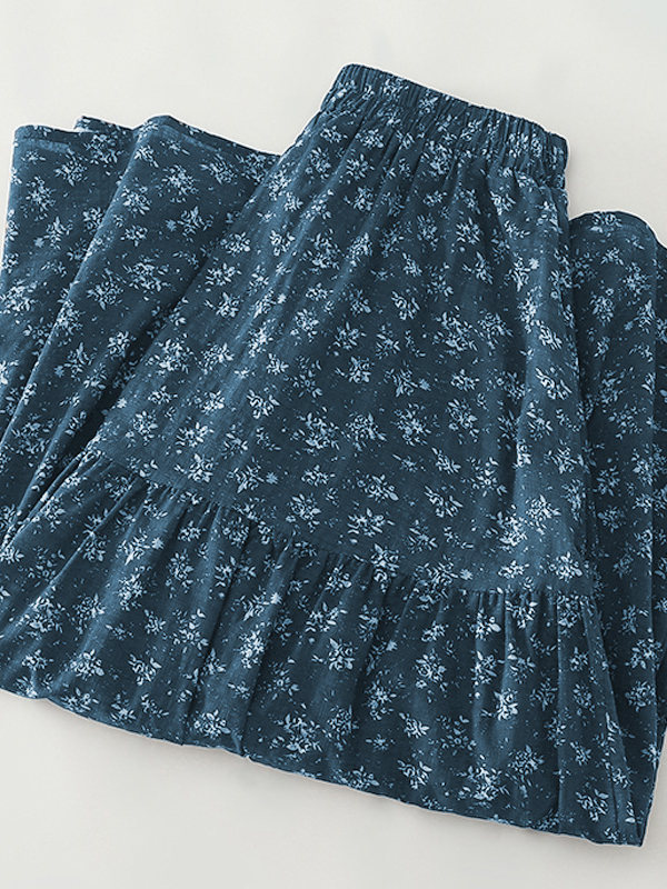 High Waist Floral Print Midi S - Midi Skirt Floral บทวิจารณ์และราคา