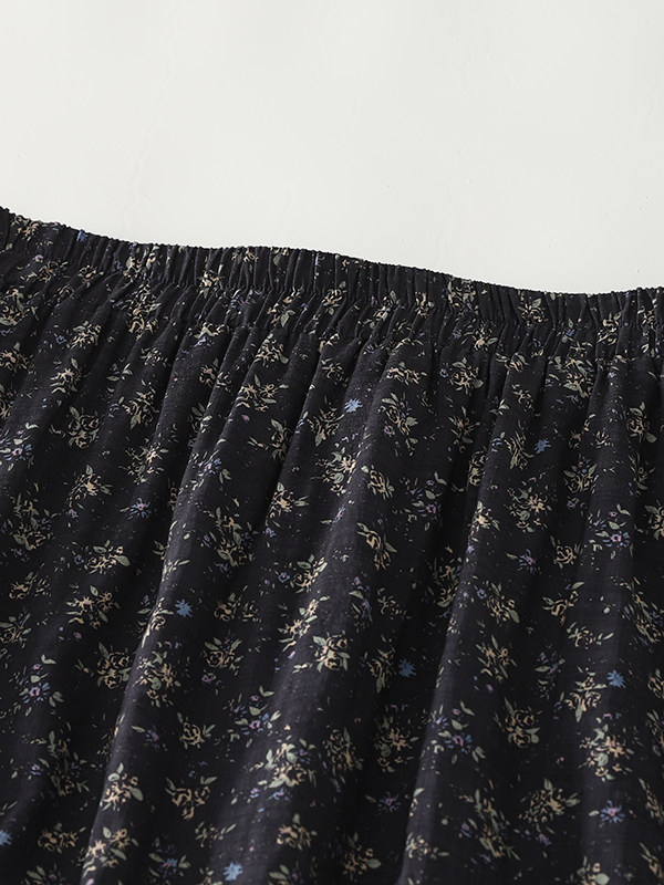High Waist Floral Print Midi S - Midi Skirt Floral บทวิจารณ์และราคา